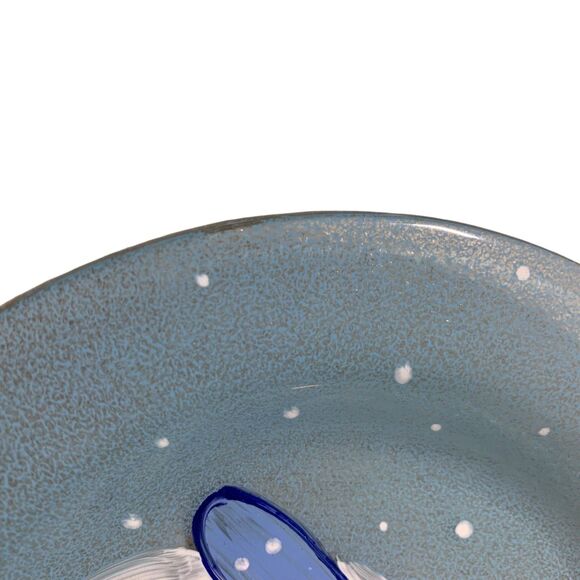Linens N Things Set of 6 Handpainted Frosty Snowman Figurines Dessert Plates - Picture 4 of 9
